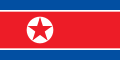 ファイル:朝鮮民主主義人民共和国旗・紅藍五角星旗（2代目・横）.png