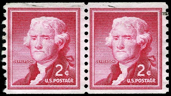 ファイル:アメリカの切手 1954 2c ジェファーソン.jpg