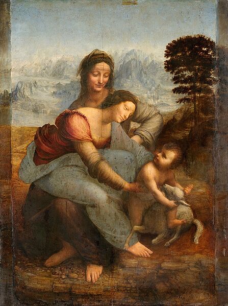 ファイル:Virgin and Child with St Anne byLeonardo da Vinci.jpg