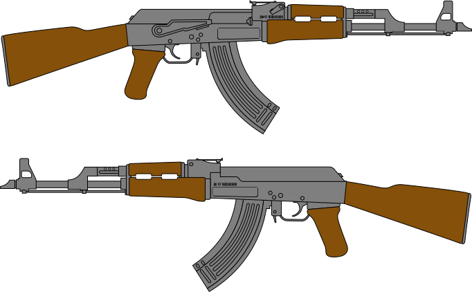 ファイル:Radioflyer AK 47 Rifle Vector Drawing.svg